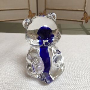 Fenton Glass Bear Trio